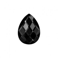 Faceted mirror glass black