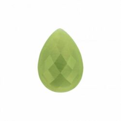 Cat's eye pastel green faceted