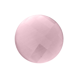 Faceted cat's eye pastel pink