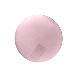 Faceted cat's eye pastel pink
