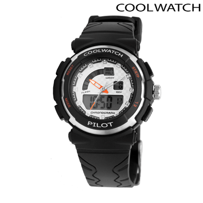 Cool Watch Pilot digitaal en analoog
