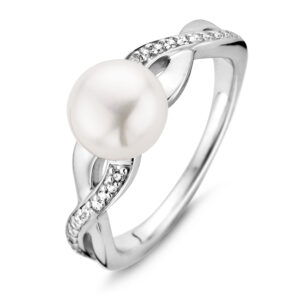 Rosa di Luca zilveren ring parel