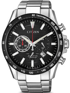 Horloge Eco-Drive Chrono Titanium Zwart