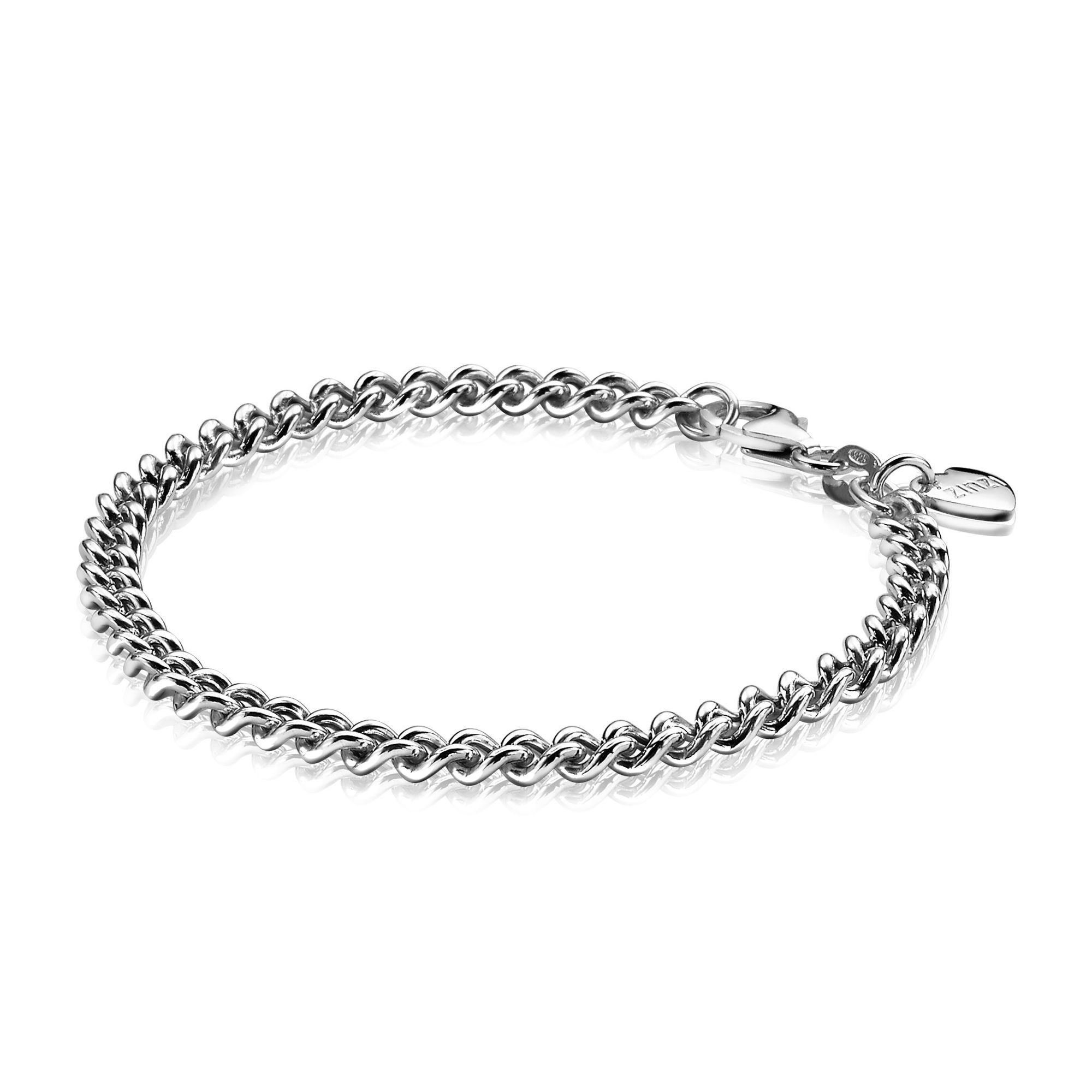 Zinzi zilveren gourmet armband mm breed - Juwelier Sjaak knijn