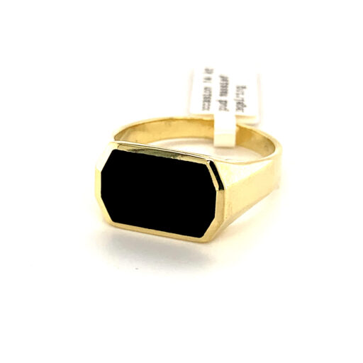 Occassion gouden zegelring onyx